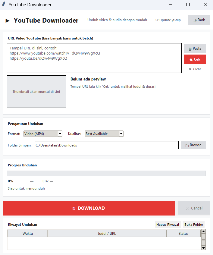 YouTube Downloader Desktop App